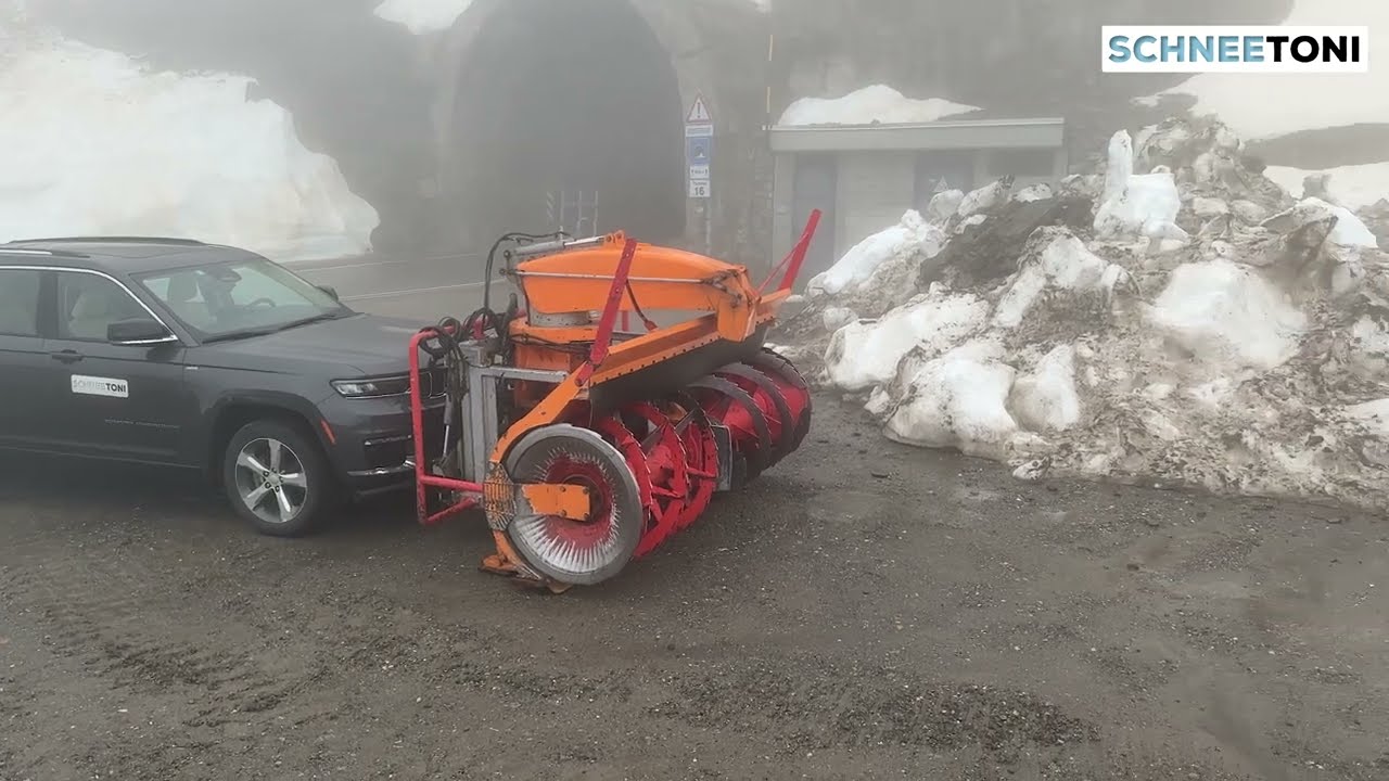 Timmelsjoch (Passo Rombo)- Passöffnung mit viel Schnee (14. Juni 2024)