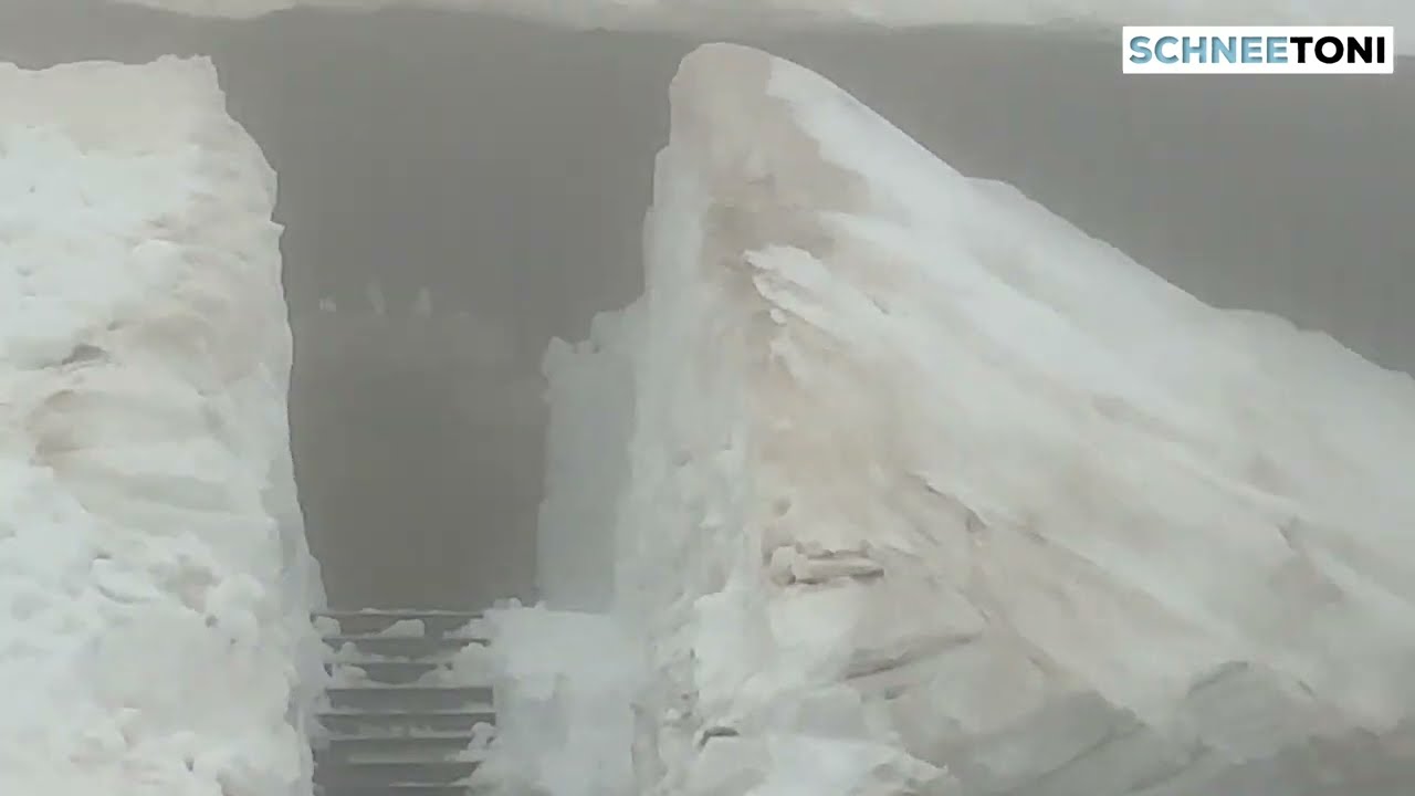 Timmelsjoch-Öffnung am 14.06.2024 – Grosse Schneemassen